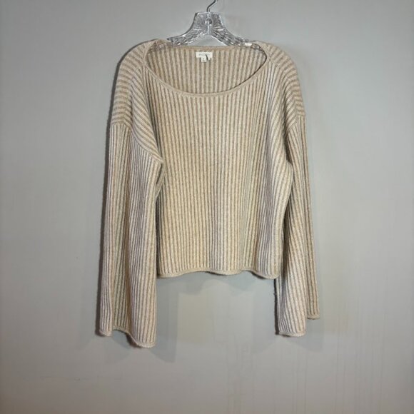 Pilcro Cashmere Ribbed Cropped Sweater by Anthropologie Size XL - Picture 2 of 9